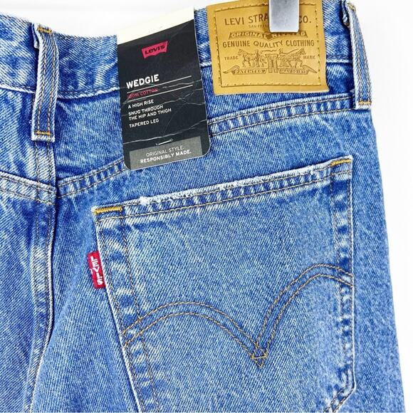 NWT Levi’s Wedgie Icon Straight Leg Jeans 29 Athens Asleep - Picture 5 of 7